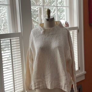 Lauren Manoogian Cream Cowl Neck Sweater
